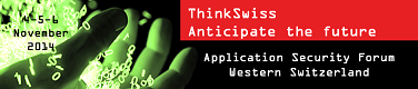 Application Security Forum – Western Switzerland 2014
