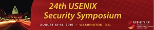 24th USENIX Security Symposium 2015